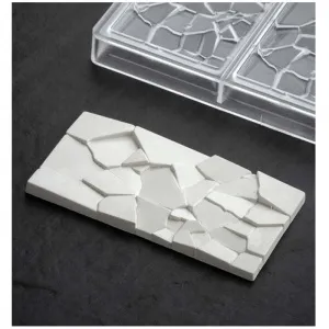 Форма для шок. "Chocolate Bar Crush" 155Х77ММ H10Мм, 100ГР, 3 ячейки, п/к Pc5002 – купить в Краснодаре по цене завода
