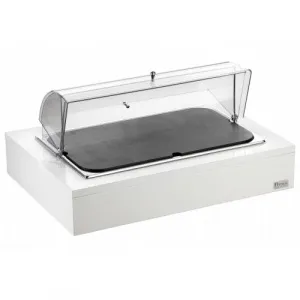 Поднос для сыра Gn1/1 с крышкой Roll-Top, на дерев.Подставке, цвет белый 511B0940 – купить по цене завода