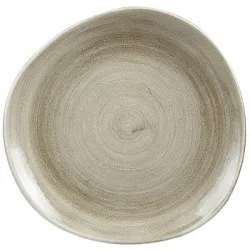 Купить тарелка мелкая "волна" 28,6см, без борта, stonecast patina, цвет antique taupe paatog111 – цена от завода, доставка до двери | RuOborudovanie.ru