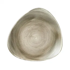 Тарелка мелкая треугольная 26,5СМ, без борта, Stonecast Patina, цвет Antique Taupe Paattr101 – купить по цене завода