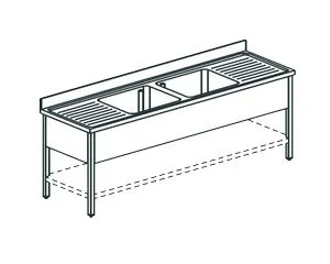 Ванна моечная Apach Chef Line L2S257-652W – купить по цене завода