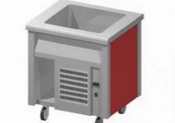 Купить прилавок для холодных блюд emainox egvr8 8035097 с охлаждаемой ванной на открытом шкафу в Краснодаре – цена завода, доставка до двери | RuOborudovanie.ru