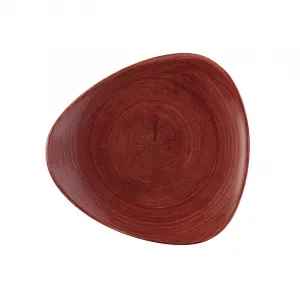 Тарелка мелкая треугольная 22,9СМ, без борта, Stonecast Patina, цвет Rust Red Paretr91 – купить по цене завода