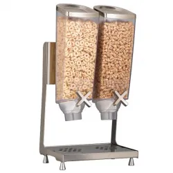 Купить диспенсер rosseto ez-pro для сыпучих продуктов, две емкости по 3,8л, 25,4х20,3см h53,3см, сталь/акри в Краснодаре – цена завода, доставка до двери | RuOborudovanie.ru