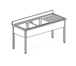 Купить ванна моечная apach chef line l2s197-65rwsh – цена от завода, доставка до двери | RuOborudovanie.ru