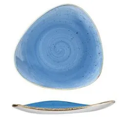 Купить тарелка мелкая треугольная 19,2см, без борта, stonecast, цвет cornflower blue scfstr71 – цена от завода, доставка до двери | RuOborudovanie.ru