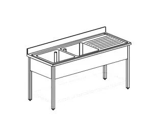 Ванна моечная Apach Chef Line L2S166-54Rwsh – купить по цене завода