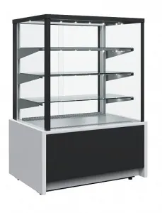 Витрина кондитерская Полюс ВХСв-0,6д Carboma Cube техно 9006-9005 (Kc70 Vm 0,6-1) – купить по цене завода