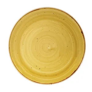 Тарелка мелкая 21,7СМ, без борта, Stonecast, цвет Mustard Seed Yellow Smssevp81 – купить по цене завода