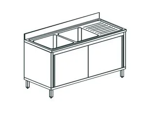 Ванна моечная Apach Chef Line L2S146-44Rwsd – купить по цене завода