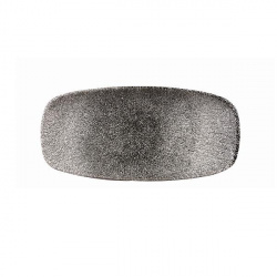 Купить блюдо прямоугольное 20х12,1см, без борта, цвет raku quartz black, studio prints rkbqxo71 – цена от завода, доставка до двери | RuOborudovanie.ru