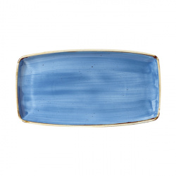 Купить блюдо сервировочное 35х18,5см, без борта, stonecast, цвет cornflower blue scfsop141 – цена от завода, доставка до двери | RuOborudovanie.ru