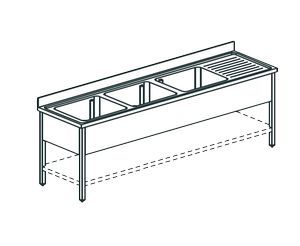 Ванна моечная Apach Chef Line L3S187-55Rw