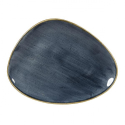 Купить блюдо треугольное chefs 26,5х20,5см, без борта, stonecast, цвет blueberry sbbstc261 – цена от завода, доставка до двери | RuOborudovanie.ru