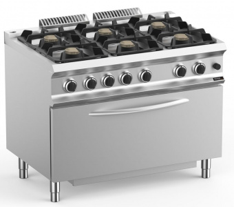 Плита газовая Apach Glrrg117Fgp Extra 6 конфорочная 700 серии 
