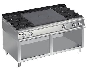 Плита газовая Apach Chef Line Lrstg169R4Os со сплошной поверхностью 900 серии 