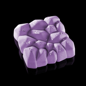Форма для мороженого/суфле 3D "АМЕТИСТ" 165Х165ММ H50Мм (ОБЪЕМ 1,0Л), силикон Ke050S