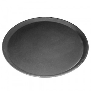 Поднос D 28см серия Jiwins Jw-R1100Ct-Bl, черный, прорезиненный круглый