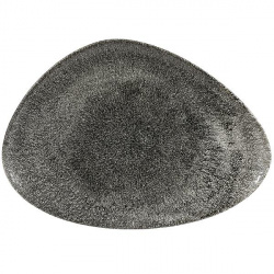 Купить блюдо треугольное chefs 35,6х25см, без борта, цвет raku quartz black, studio prints rkbqtc361 – цена от завода, доставка до двери | RuOborudovanie.ru