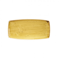 Купить блюдо сервировочное 29,5х15см, без борта, stonecast, цвет mustard seed yellow smssop111 – цена от завода, доставка до двери | RuOborudovanie.ru