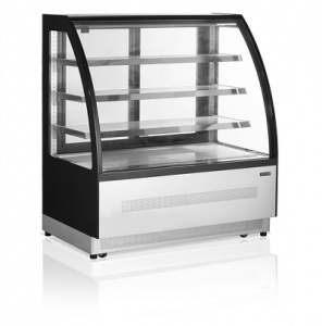 Витрина кондитерская Tefcold Lpd1200C/Black черная/нерж холодильная
