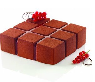 Форма силиконовая кубик белая 172Х172ММ, H50Мм, 1400МЛ Cubic
