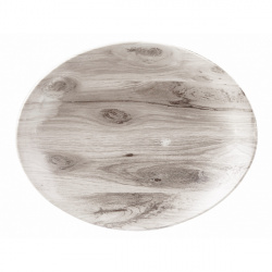 Купить блюдо овальное 19,7х16см, без борта, textured prints, цвет sepia wood wseop71 – цена от завода, доставка до двери | RuOborudovanie.ru