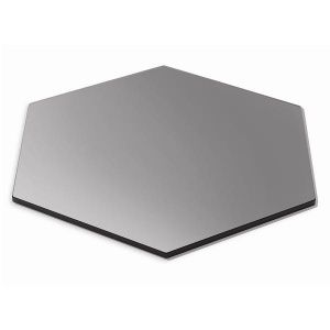 Полка Skycap Medium D40,6См H1См, шестиугольная, закаленное стекло, цвет черный Sg009