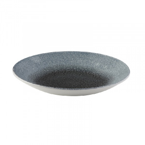 Тарелка глубокая 25,5СМ H3,5См, без борта, цвет Raku Duo Topaz-Quartz, Studio Prints Rdtqpd251