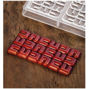 Форма для шок. "Chocolate Bar Ola" 155Х77ММ H10Мм, 100ГР, 3 ячейки, п/к Pc5003