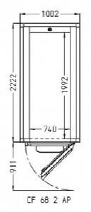Камера расстоечная Pavailler Ev 68 2 Ap 60X80 1дверь/2тележки