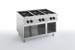 Купить плита газовая 6 конфорочная 700 серии apach chef line slrrg127os – цена от завода, доставка до двери | RuOborudovanie.ru