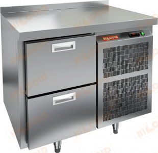 Стол охлаждаемый Hicold SN 2/BT (-10-18), 2 ящ, 900х600х850