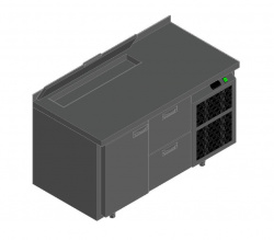 Купить стол для салатов hicold sl2-12gn (1/6) с крышк. (+2/+10) – цена от завода, доставка до двери | RuOborudovanie.ru