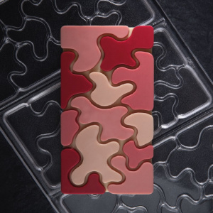 Форма для шок. "Chocolate Bar Camouflage" 154Х77ММ H8Мм, 100ГР, 3 ячейки, п/к Pc5011Fr