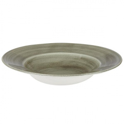 Купить тарелка для пасты 28см 0,47л, с широким бортом, stonecast patina, цвет burnished green pabgvwbl1 – цена от завода, доставка до двери | RuOborudovanie.ru