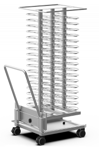 Тележка-шпилька Unox XEVTL-102P вкатная на 102 тарел. для пароконв.серии XEVL-2021