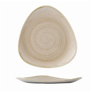 Тарелка мелкая треугольная 19,2СМ, без борта, Stonecast, цвет Nutmeg Cream Snmstr71