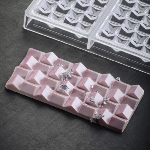 Форма для шок. "Chocolate Bar Pixie" 154Х77ММ H11Мм, 100ГР, 3 ячейки, п/к Pc5012Fr