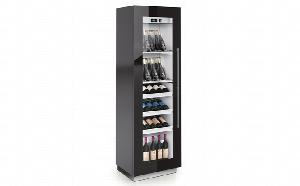 Шкаф винный Enofrigo Miami Medium Rf R черный стат. A1Miamimedshp/421