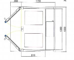 Камера расстоечная Sottoriva Quasar 40X60 2 двери/2 тележки