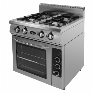 Плита газовая 4-х горелочная Grill Master Ф4ПДГ/800 с комбинированной духовкой
