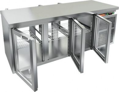 Стол с охлаждающим шкафом со стеклом Двер.Hicold Gng T 111/Ht