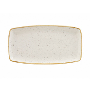 Блюдо сервировочное 35Х18,5СМ, без борта, Stonecast, цвет Barley White Swhsop141