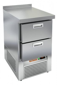 Стол охлаждаемый Hicold GNE 2/BT (-10-18), 2 ящ, 565х700х850, ниж.распол.агрегата