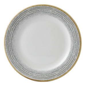 Тарелка мелкая 26,1СМ, с бортом, цвет Stone Grey, Studio Prints Spsgvp101