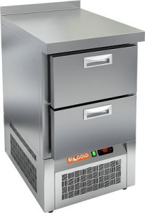 Стол охлаждаемый Hicold SNE 2/TN (-2+10), 2 ящ, 565х600х850мм, ниж.распол.агрегата