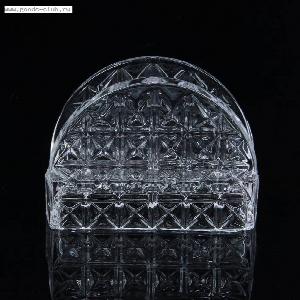 Салфетница прозрачная 12.5Х5СМ стекло