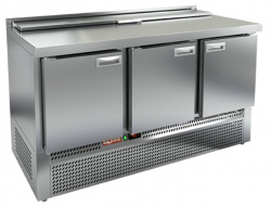 Стол для салатов Hicold SLE2-111GN (1/6) (+2+10), 3 двери, 1485х700х850мм, ниж.распол.агрегата