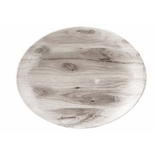 Блюдо овальное 31,7Х25,5СМ, без борта, Textured Prints, цвет Sepia Wood Wseop121